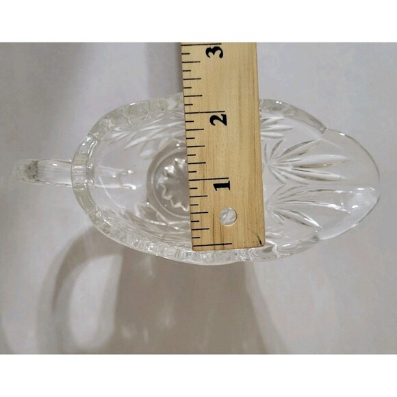 GODINGER Shannon Crystal Sugar Bowl And Creamer Set Scalloped- Missing Sugar Lid - Picture 4 of 6